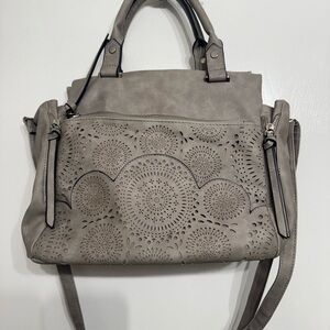 Elegant Gray Handbag